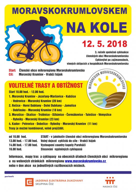 Moravskokrumlovskem na kole 2018